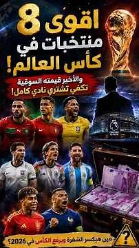 The 8 Strongest National Teams in the World Cup! The Last One Is Worth Enough to Buy an Entire Cl...