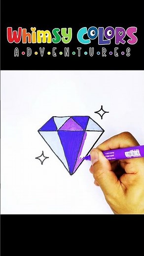 How to Draw a Diamond for Beginners | Step-by-Step Easy Drawing Tutorials