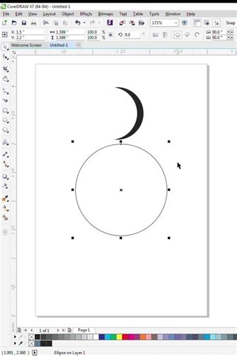 Learn how to create amazing and creative shapes using circles in CorelDRAW! 🎨