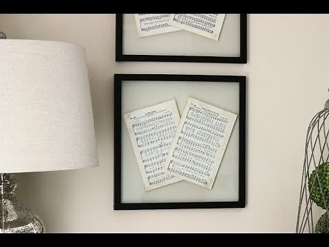 DIY Wall Decor - Pressed Glass Frame
