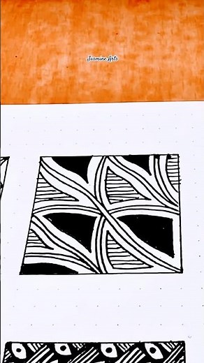 Zentangle Art✨| Ocean Wave Swirls | Relaxing Flow Pattern