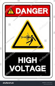Danger High Voltage Symbol Sign Vector Stock Vector (Royalty Free) 2496159971 | Shutterstock