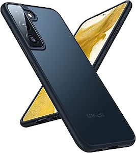 TORRAS Shockproof Galaxy S22 Plus Case, Military Grade Drop Tested, Translucent Matte, Slim Protective, 5G Guardian, Black