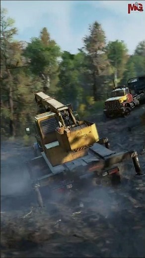 Lifting Wooden Planks By Crane in Snow Runner
