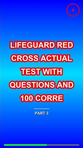 Lifeguard Red Cross Actual Test With Questions And