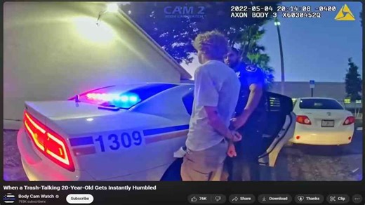 He told the cop "Take the vest off"... then reality hit