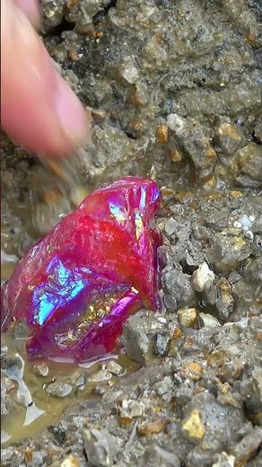 The charm of raw stone crystals #experiment #rockhounding #mining