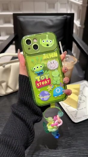 Toy Story Alien iPhone Case Green Aesthetic | Cute Cartoon Character Cover