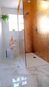 Golden shower anyone? ✨ it's been quite a while since I posted my DIY bathroom makeover from lockdown 2020. This is one of the projects that really threw me into the limelight, landing up on @ladbible and the rest is history 🙈 I never would have imagined I'd end up where I am now, running my design business full time and about to launch my own wallpaper collection.#blanddesign #gold #goldleaf #gilding #goldbath #goldbathroom #ukartist #goldwall #goldceiling #resin #resinfloor #epoxyresin #diyba