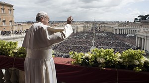 Pope Francis delivers Easter Sunday mass at the Vatican