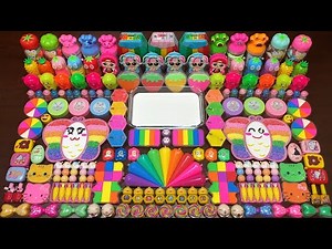 SATISFYING WITH CLAY PIPING BAG & FOAM SLIME | Mixing Random Things Into GLOSSY Slime #1984