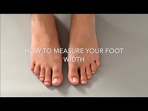 How to measure the width of your feet SD 480p