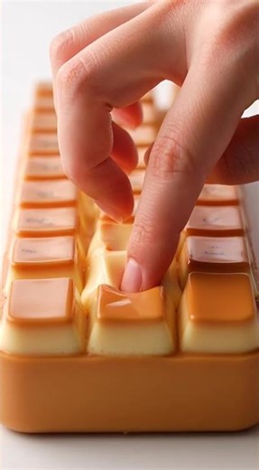 ASMR Typing on a Japanese Pudding Keyboard 🍮