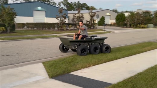 First test run of the MAX 6x6 springer “Hulk”! | MAX Amphibious All-Terrain Vehicles