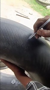 Truck Tire Inner Tube Burst Repair with Amazing Skills II How to Fix an Inner Tube Puncture #shorts