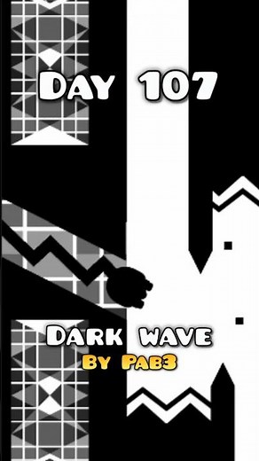 DAY 107 (473 attempts) #youtubeshorts #gdshorts #gd #geometrydash #wave #vsc #gaming #gdchallenge