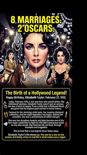 8 Marriages, 2 Oscars, and Violet Eyes: The Legend of Elizabeth Taylor. 💎💜