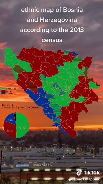 Ethnic Map of Bosnia and Herzegovina 2013 Census