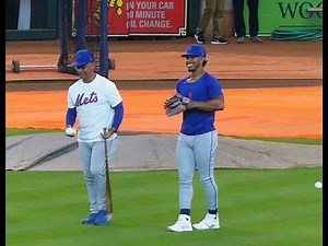 Francisco Lindor...infield practice...Mets vs. Astros...6/21/22