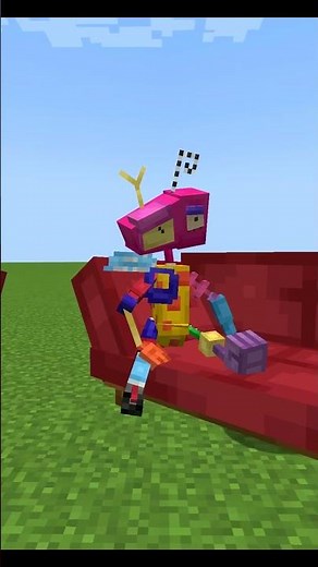 Caine and Zooble in Minecraft