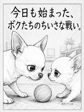 お気に入りのおもちゃを巡って弟と引っ張り合い。最後は仲良く眠る。#犬の気持ち #ワン寿 #ワンジュ #pr