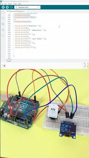 Temperature and Humidity Monitoring with Arduino #dht22 #arduino #engineering