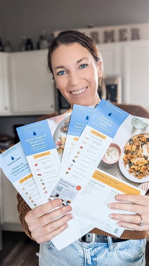 Allison Farmer on Instagram: "Have you tried the new @blueapron yet? Now you can order meals without a subscription! They have so many fresh, seasonal choices and their menu is always changing. This was a game changer for our busy past week. With Halloween, two birthday parties, and an unexpected stomach bug, we had delicious meals to get us through. I really liked the assemble-and-bake meal because there were no dishes that had to be washed after! Blue Apron sent the disposable pan to bake the 