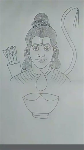 lord 🙏 Ram 🚩 beautiful drawing #easydrawing #howto #ram #shorts #ytshort #subscribe #drawing