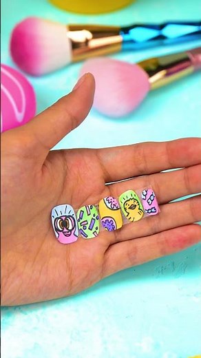 ✨ How to Make Fake Nails from Paper! Fun Craft #KidsCrafts #PaperDIY
