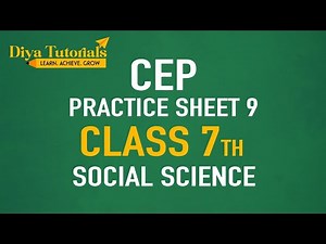 7th Class CEP Worksheet 9 Solution