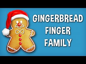 The Finger Family Gingerbread Family Nursery Rhyme | Gingerbread Finger Family Songs