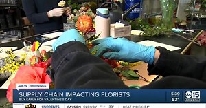 Florists dealing with supply chain struggles ahead of Valentine's Day