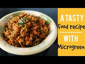 A tasty food recipe with microgreen || simple recipe || hiba's world