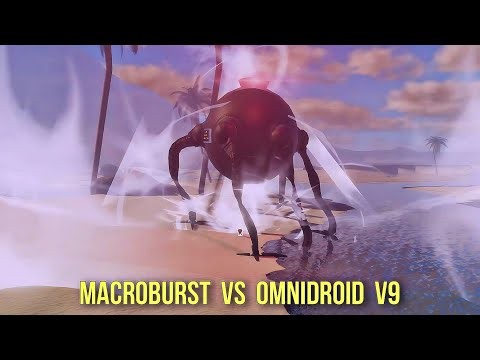 New Macroburst Power VS Omnidroid V.X9 | Omnidroid Test Roblox