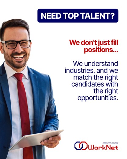 1.2K views | Welcome to WorkNet Staffing! We connect businesses...