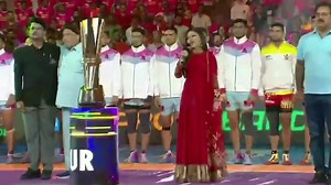 4.9M views · 262K reactions | Proud moment when I recited the National Anthem at Pro Kabaddi League  Happy Republic Day .. Jai Hind ! | Tulsi Kumar | Facebook