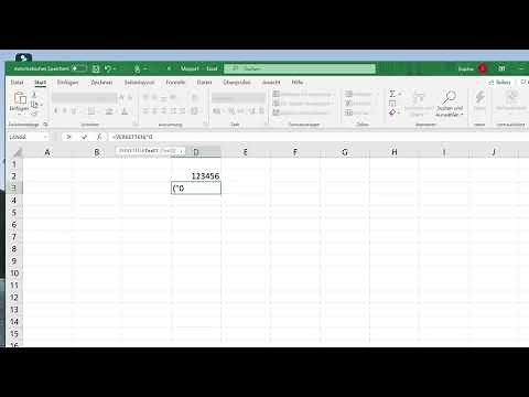 Microsoft Excel: Verketten-Funktion – Null vor Zahl anzeigen