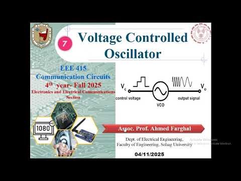 Lec 7 Voltage Controlled Oscillator Part 2