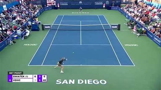 Match Highlights | Iga Swiatek vs Donna Vekic | WTA San Diego Open 2022