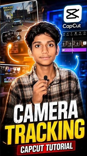 Camera Tracking in CapCut 😳 | Easy Tutorial for Beginners (Step-by-Step) #capcut #editing #short