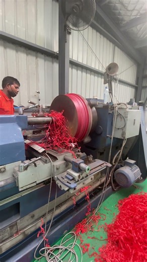Teflon Cutting on Lathe Machine | Precision Machining Process#lathemachine #workshop #machanics