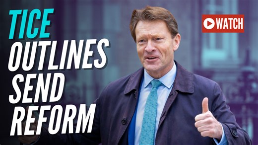 LIVE: Richard Tice Delivers Press Conference on SEND Reform