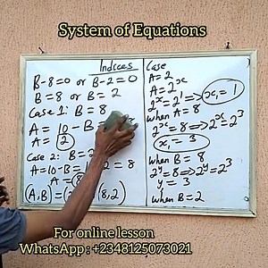 1.2K views · 17 reactions | System of Equations involving exponents Watch and learn #maths #usa #uk #fblifestyle | Physics & Mathematics lovers | Facebook