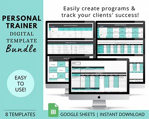 Personal Trainer Template Bundle: Client Program Design (google Sheets) - Etsy Australia