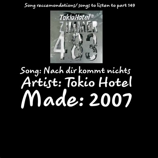 Song reccemondations/ songs to listen to part 149#fyp #bored #scroll #music #tokiohotel