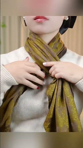 A Super Practical Way to Tie a Scarf Learn It Quickly #ScarfStyle
