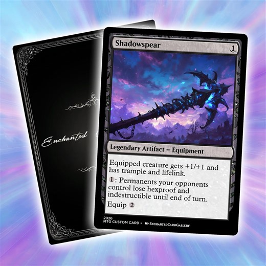 Shadowspear | Premium Custom Card | Full Art TCG Card | Clear Printing | Durable, Perfect for Gaming and Collecting - Etsy