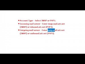 ATT Email Setting in Thunderbird Windows 10
