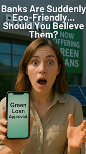 Banks Are Suddenly ‘Green’ — Here’s Why: quick explainer on why banks now offer green loans and climate-friendly investments. In 42 seconds we break down how sustainable finance channels capital to renewable energy, eco-housing, and low-carbon businesses — turning profit into planetary impact. Perfect for climate-conscious investors wanting to understand green loans, ESG investing, and sustainable banking trends. Like & share if this helped you make smarter, greener investment choices. #greeninv