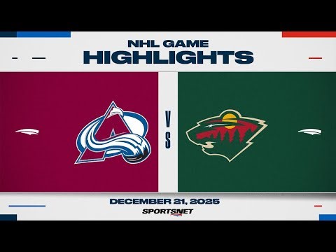 NHL Highlights | Avalanche vs. Wild - December 21, 2025